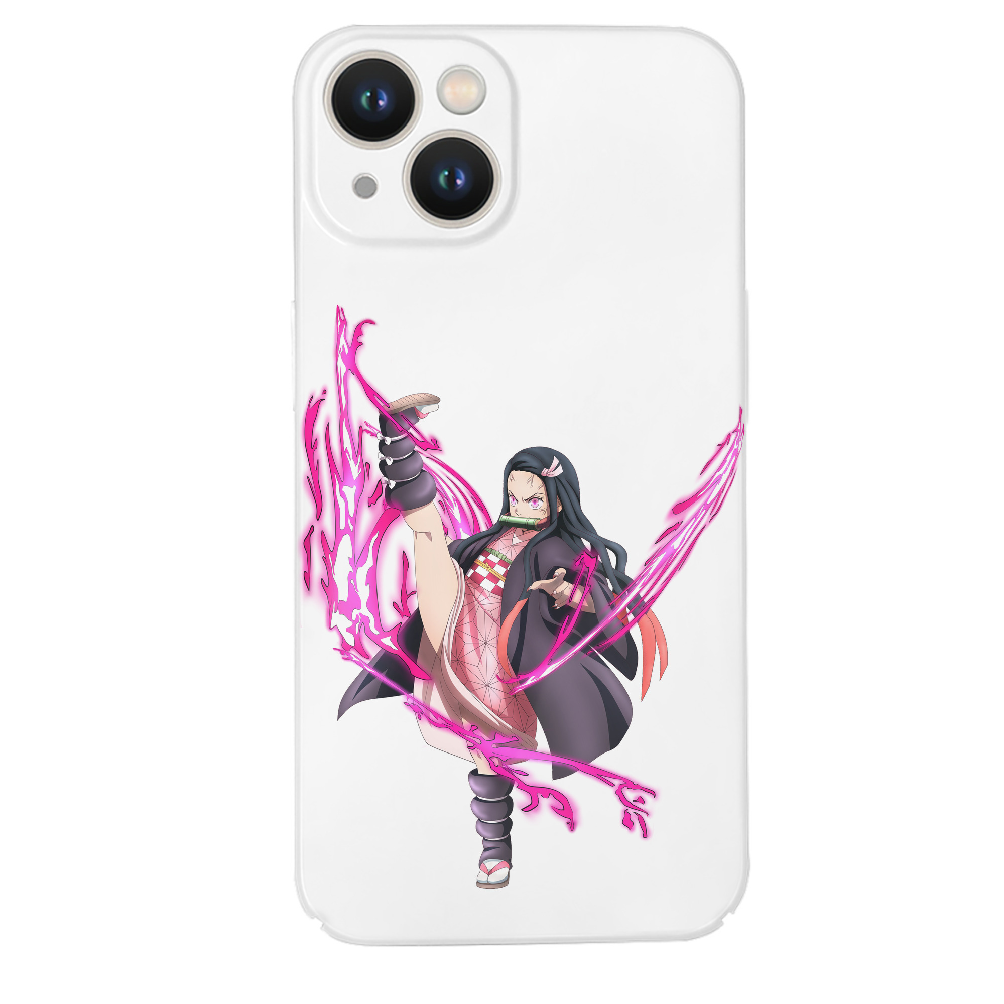 （画像用） 鬼滅の刃（きめつのやいば）竈門 禰󠄀豆子／かまど ねずこ Kamado Nezuko 【iPhone 14シリーズ対応】ハードケース